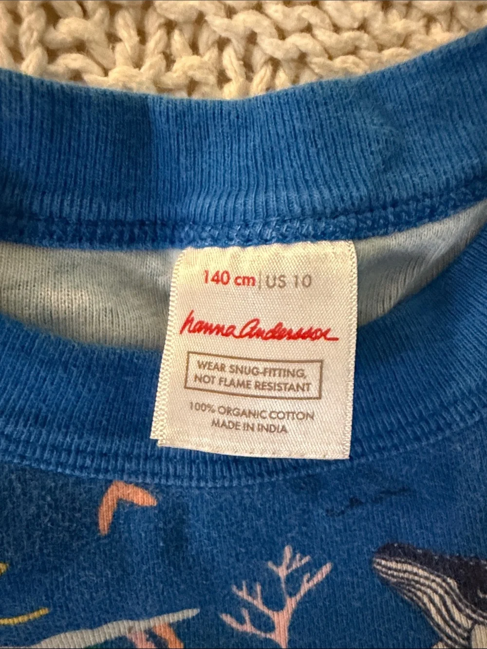 Hanna Anderson Mermaid, Whale, Narwhal Ocean Print Pajama Set